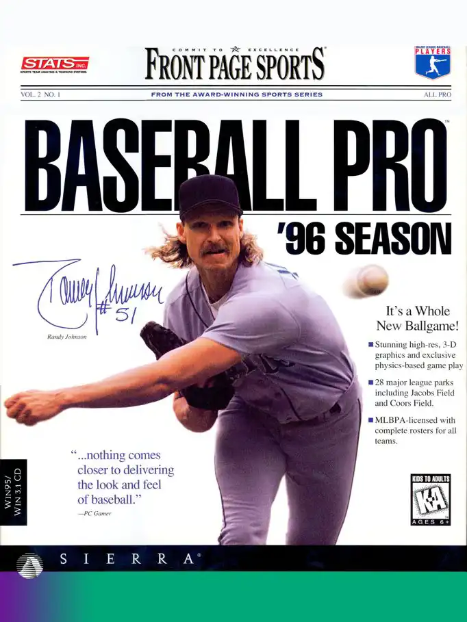 Front Page Sports: Baseball Pro '96 Season cover