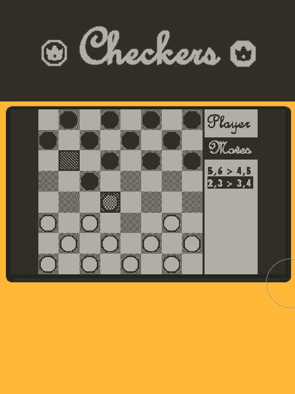 Checkers: Playdate cover