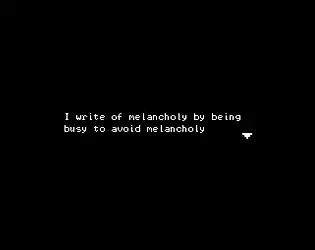 Melancholy cover