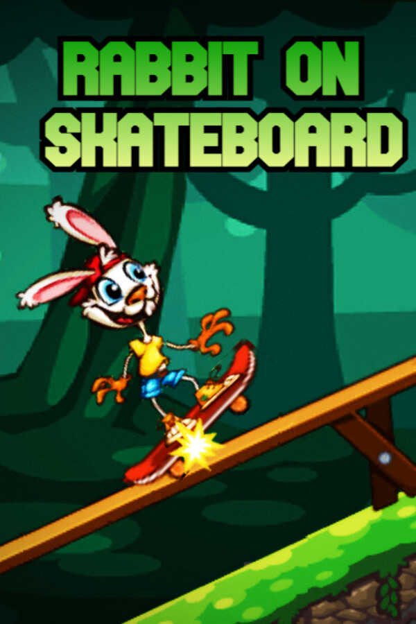 Rabbit on Skateboard cover