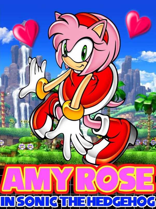 Amy Rose in Sonic the Hedgehog cover