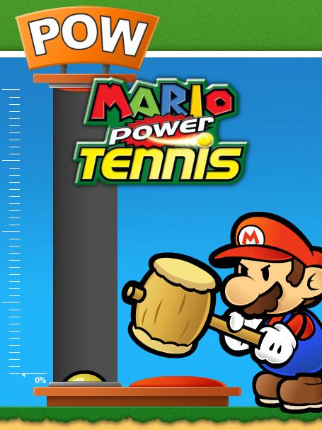 Mario Power Tennis: Hammer Power cover