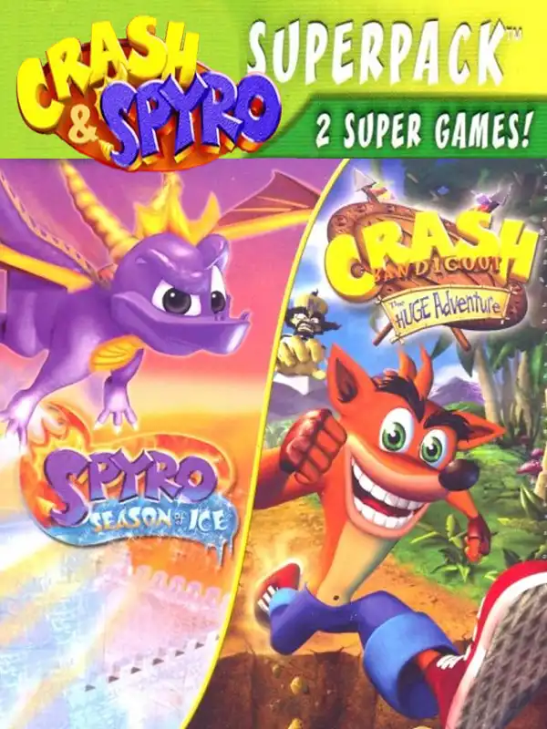 Crash & Spyro Superpack I Crash Bandicoot: The Huge Adventure / Spyro: Season of Ice cover