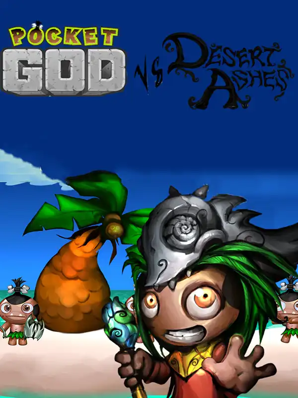 Pocket God vs Desert Ashes cover