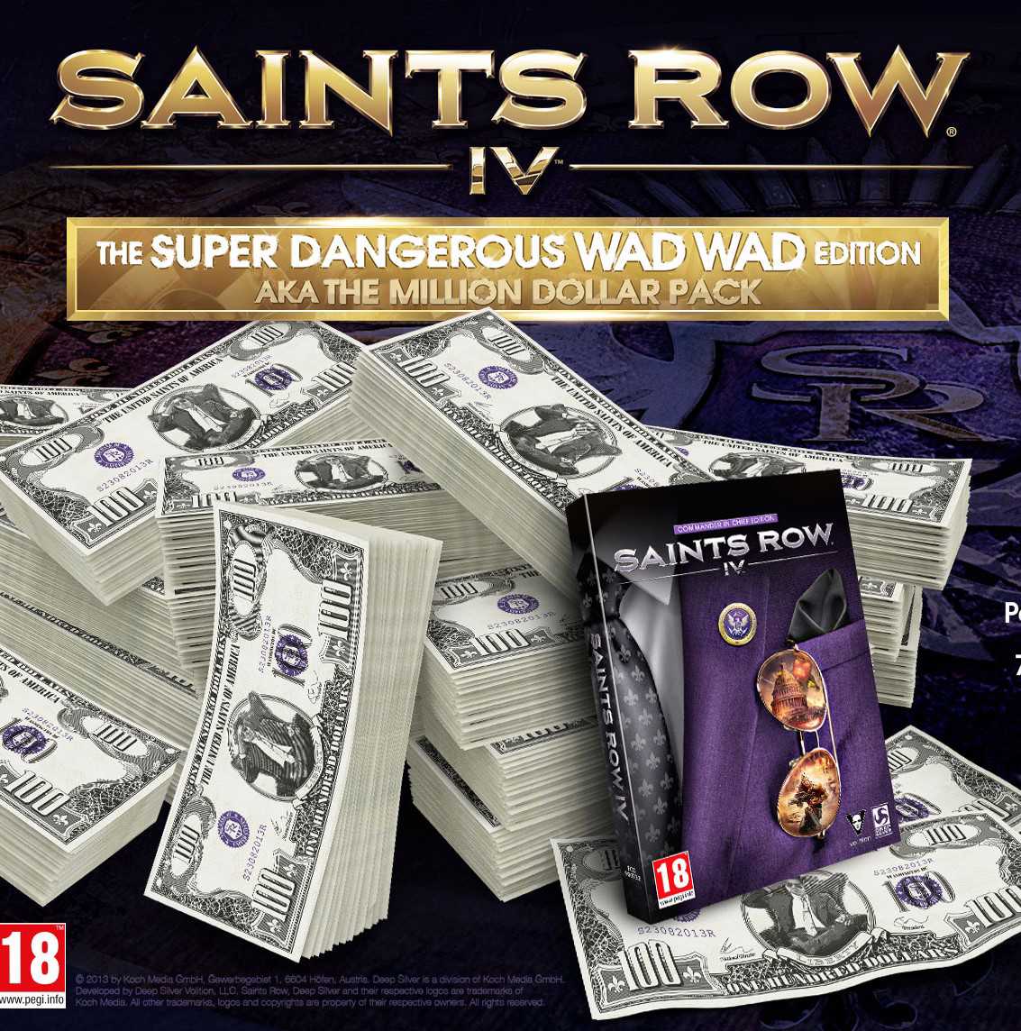 Saints Row IV: Super Dangerous Wad Wad Edition (aka the Million Dollar Pack) cover