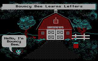 Bouncy Bee Learns Letters cover
