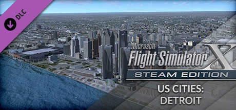 Microsoft Flight Simulator X: Steam Edition - US Cities: Detroit cover