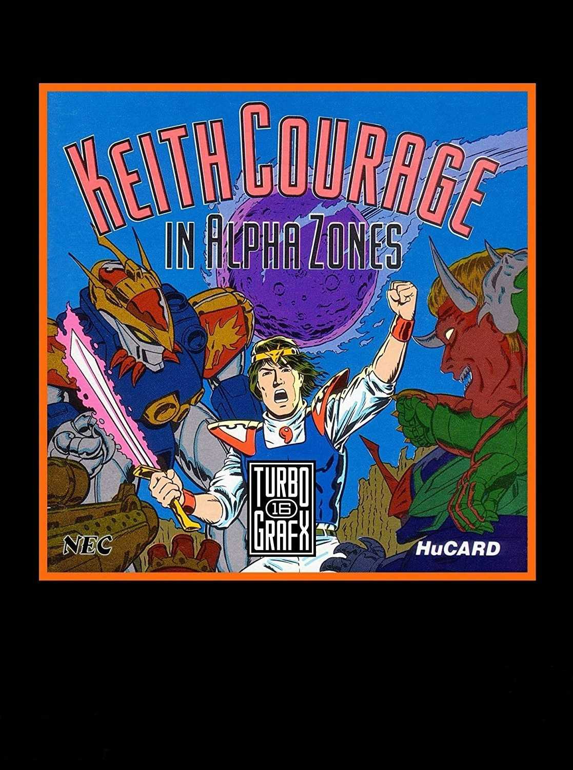 Keith Courage in Alpha Zones cover
