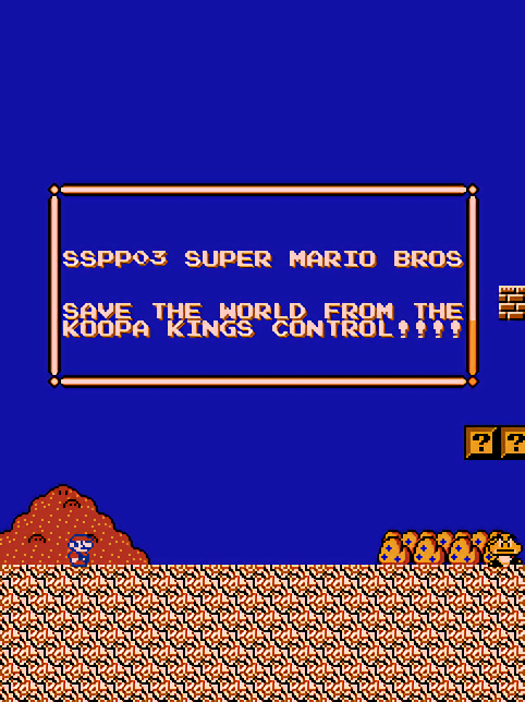 sspp03's Super Mario Bros. Hack cover
