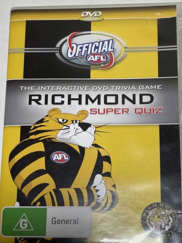 Official AFL: The Interactive DVD Trivia Game - Richmond Super Quiz cover