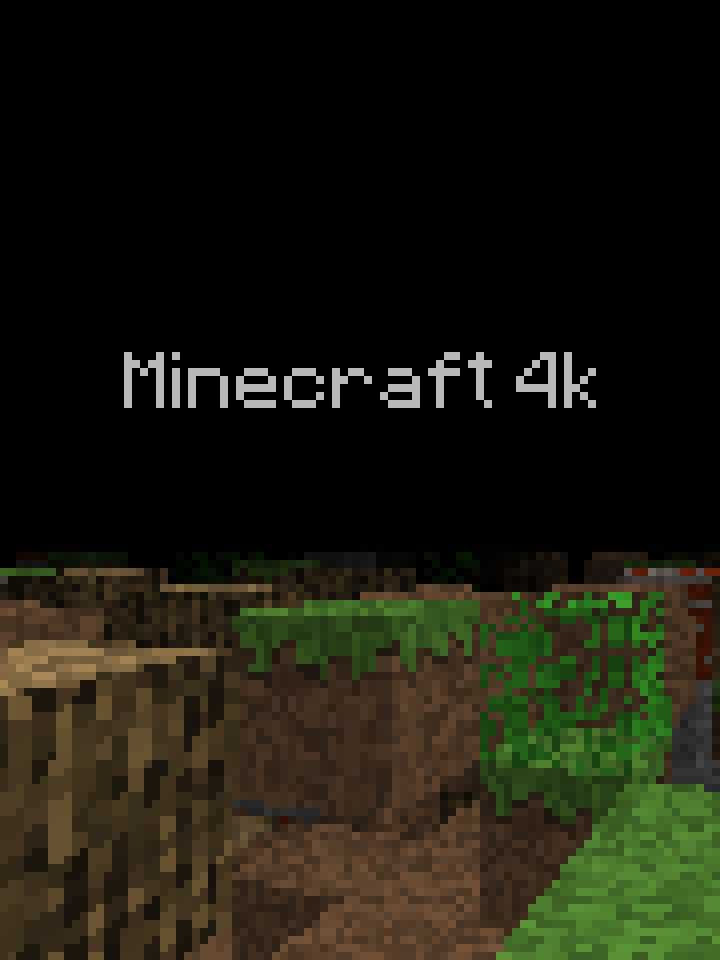 Minecraft 4k cover