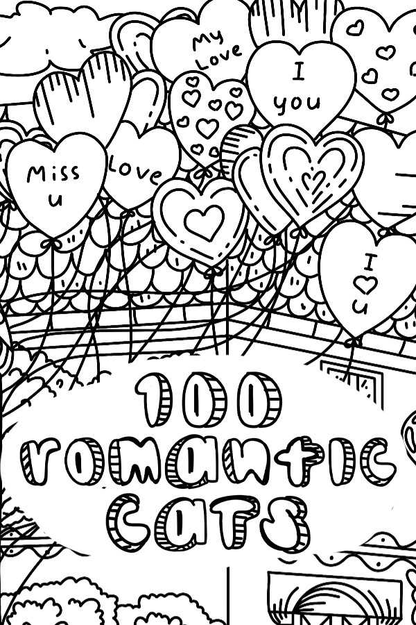 100 Romantic Cats cover