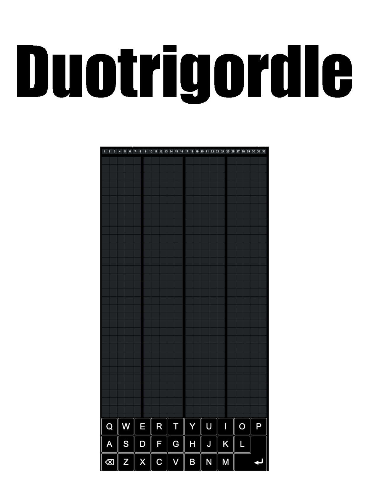 Duotrigordle cover