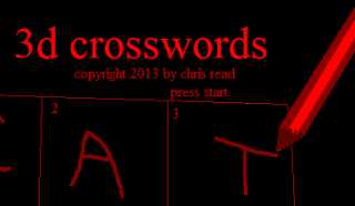 3D Crosswords cover