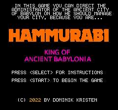 Hammurabi cover