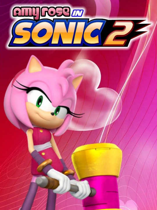 Amy Rose in Sonic the Hedgehog 2 cover