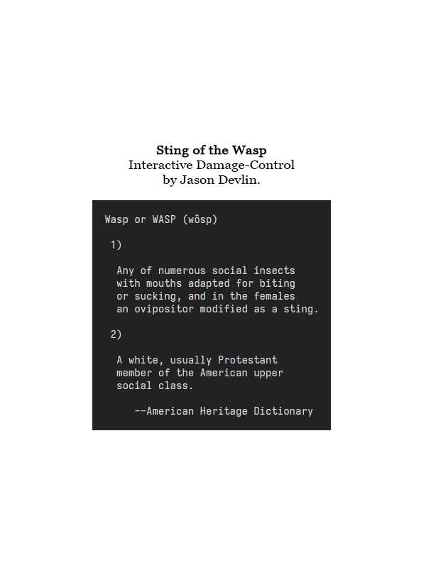 Sting of the Wasp cover