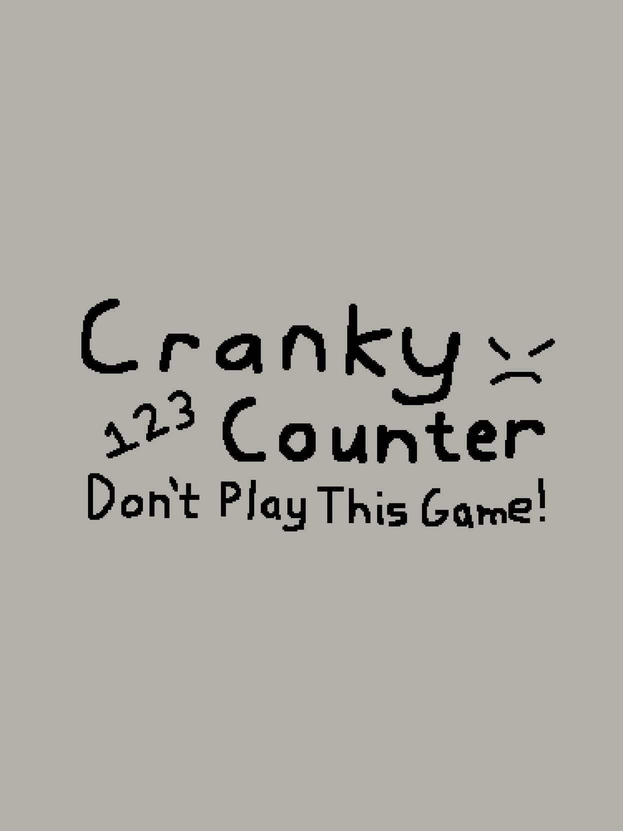 Cranky Counter (Don't Play This Game!) cover