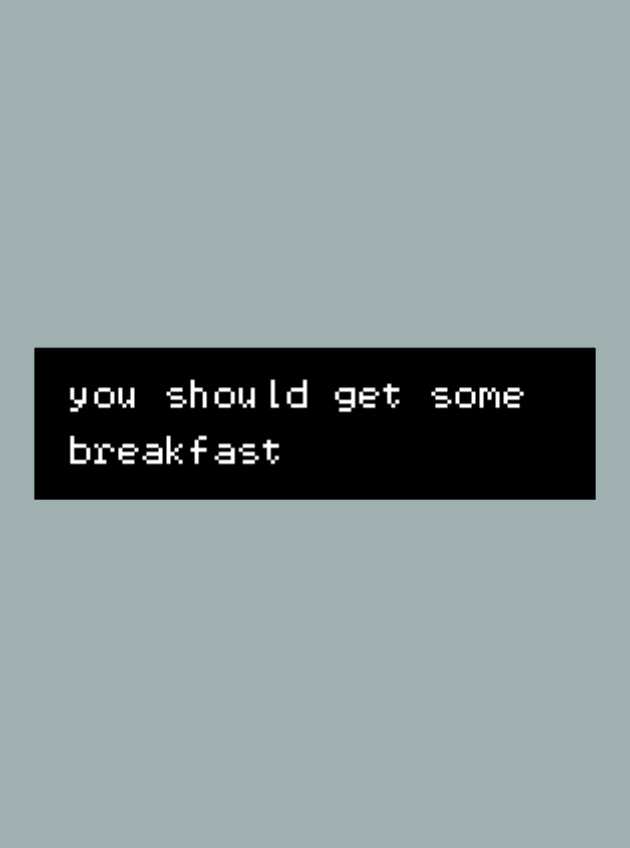 You should eat breakfast cover