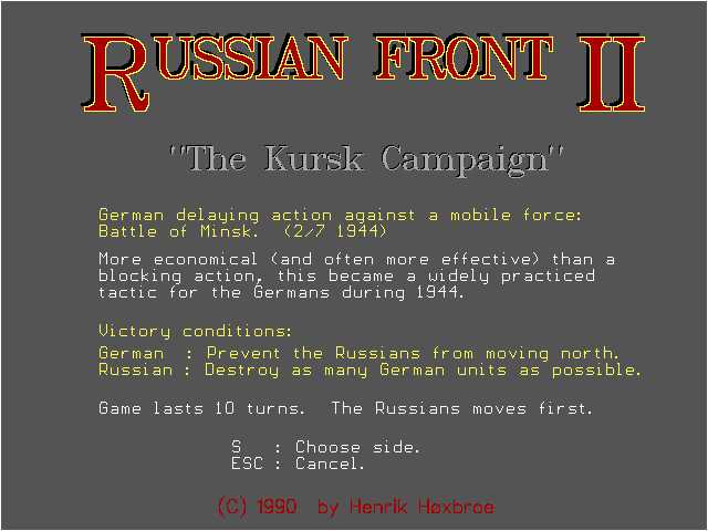 Russian Front II: The Kursk Campaign cover