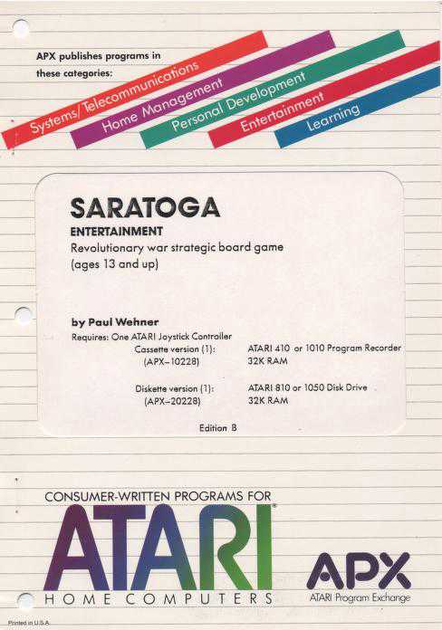 Saratoga cover
