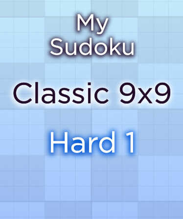 My Sudoku: Classic 9x9 Hard 1 cover