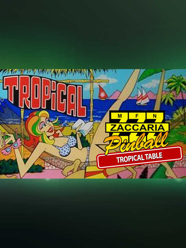 Zaccaria Pinball: Tropical Table cover
