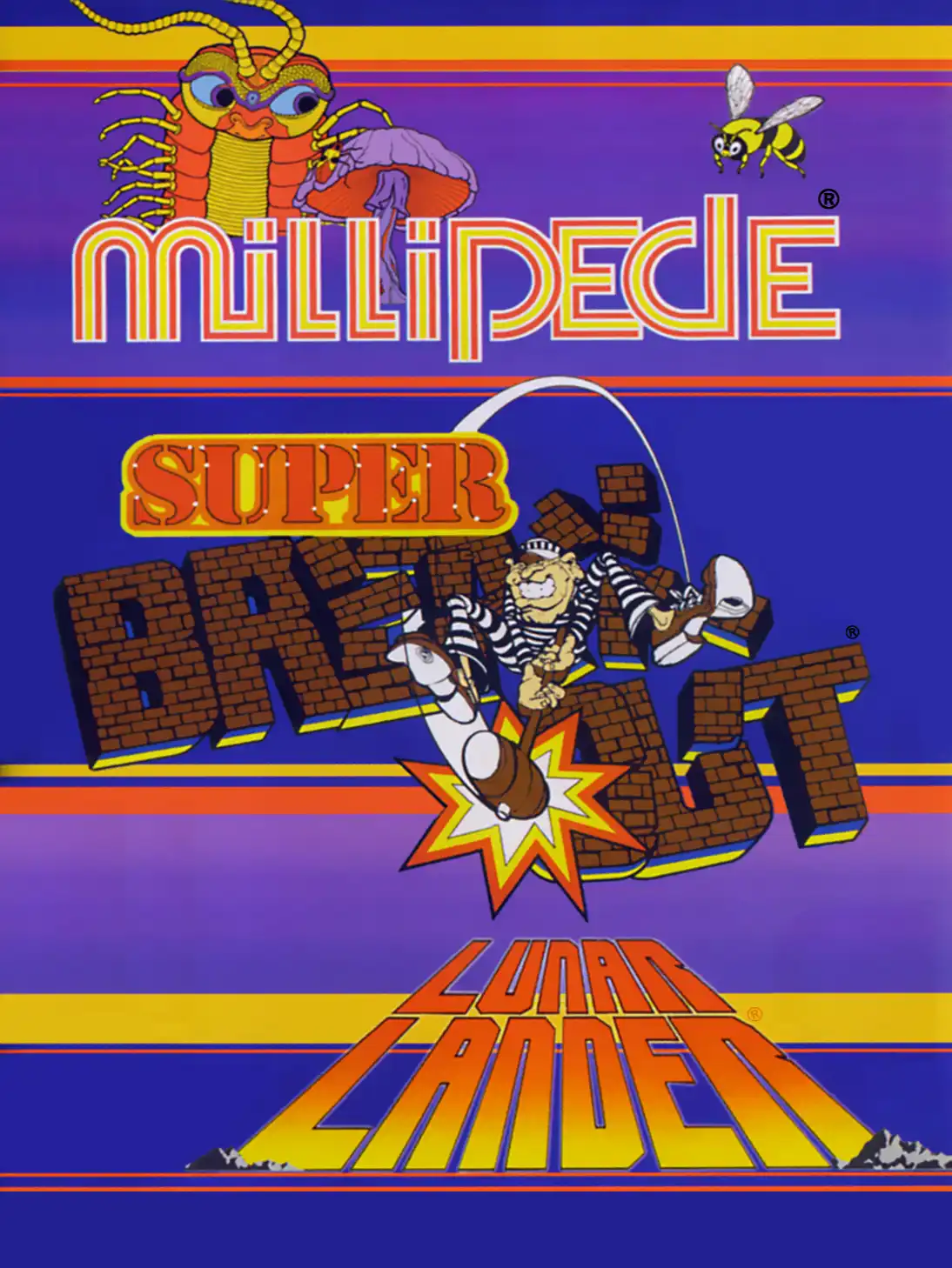 Millipede / Super Breakout / Lunar Lander cover