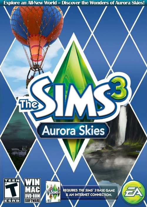The Sims 3: Aurora Skies cover