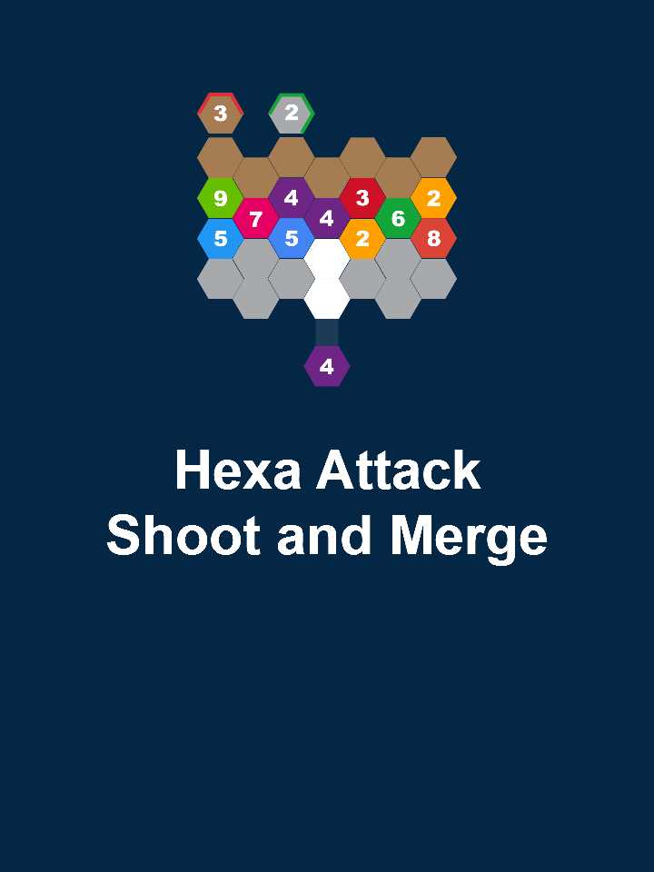 Hexa Attack Puzzle: Shoot n Merge Numbers cover
