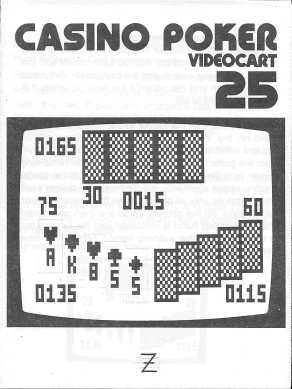 Videocart-25: Casino Poker cover