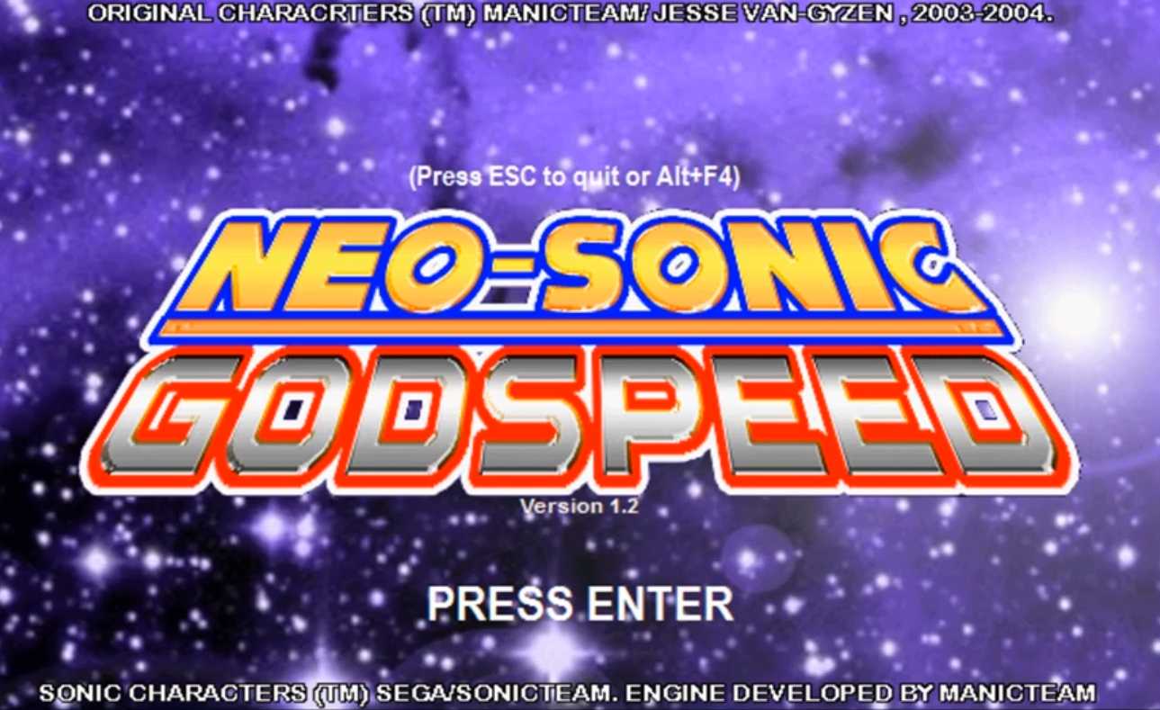 Neo-Sonic: Godspeed cover