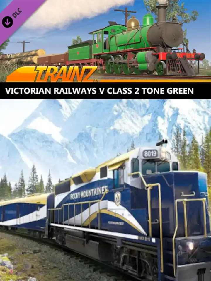 Trainz Railroad Simulator 2019: Victorian Railways V Class 2 Tone Green cover