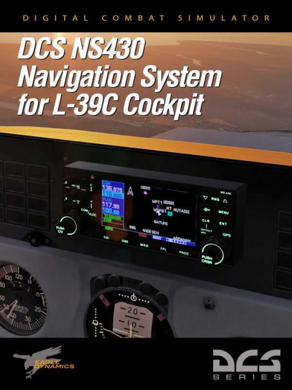 DCS World: NS 430 Navigation System for L-39С Cockpit cover