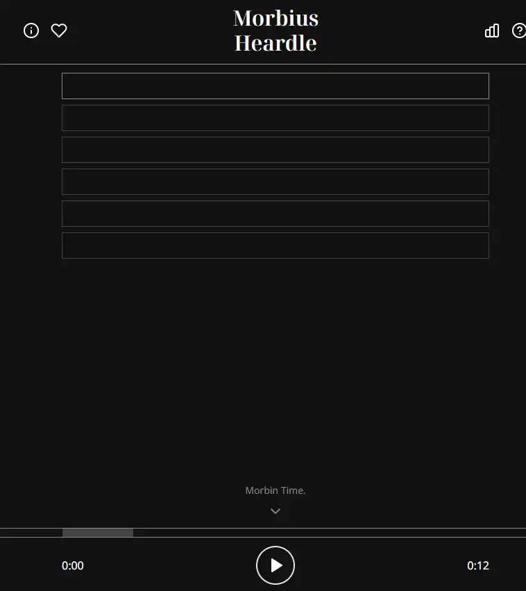 Morbius Heardle cover