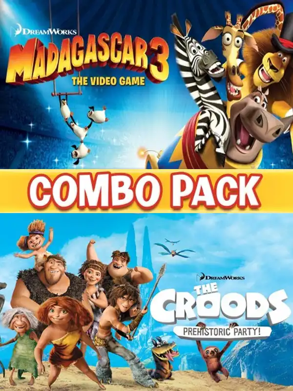 Madagascar 3 & The Croods: Prehistoric Party Combo Pack cover