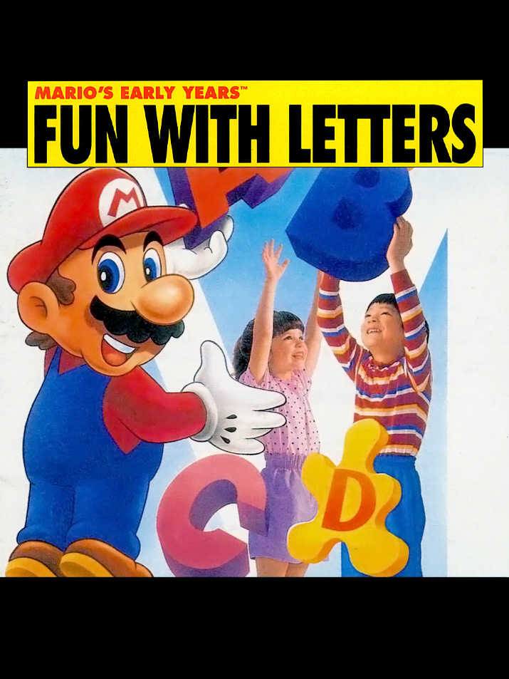Mario's Early Years! Fun with Letters cover