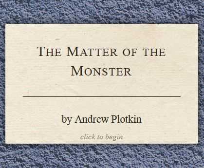 The Matter of the Monster cover