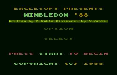 Wimbledon '88 cover