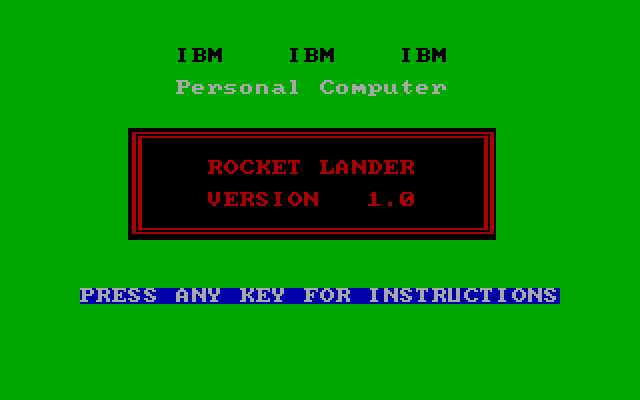Rocket Lander cover