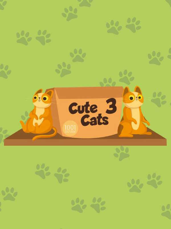 1001 Jigsaw: Cute Cats 3 cover