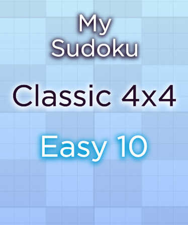 My Sudoku: Classic 4x4 Easy 10 cover