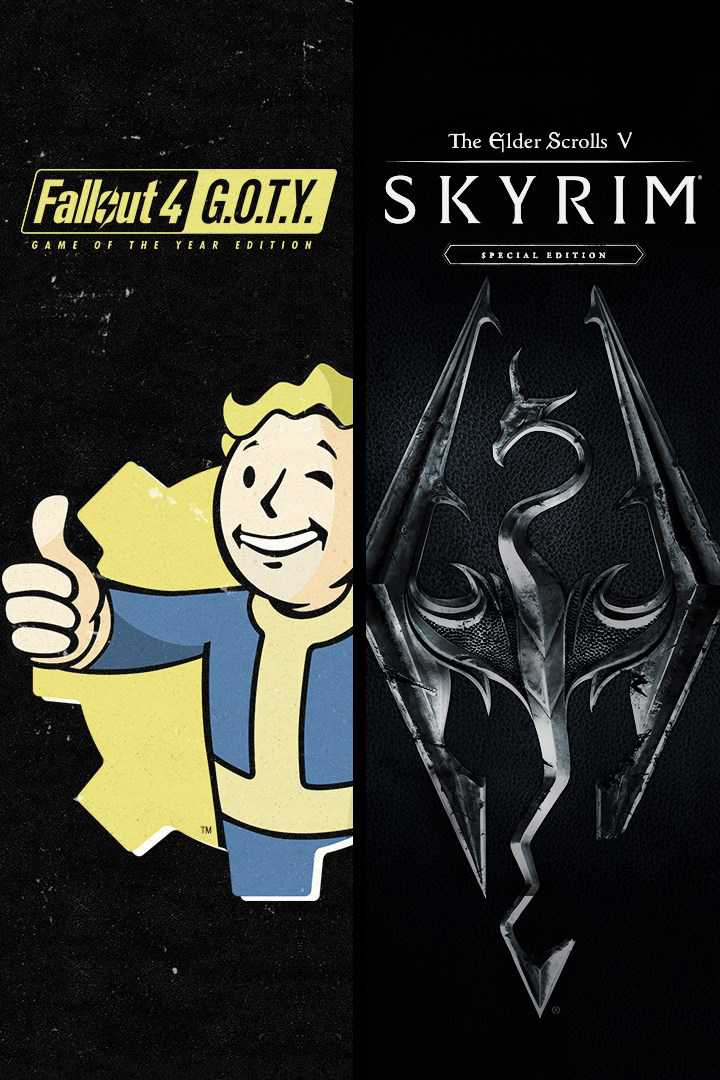 Skyrim Special Edition + Fallout 4 G.O.T.Y Bundle cover