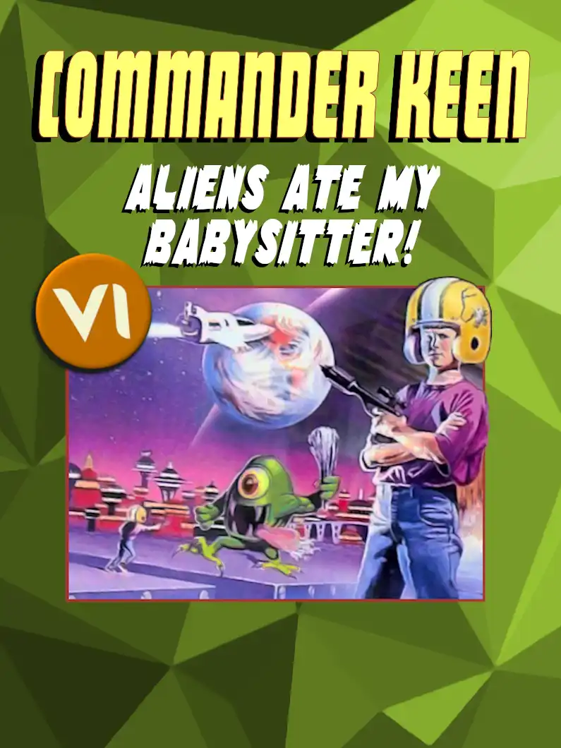 Commander Keen in Aliens Ate My Baby Sitter! cover