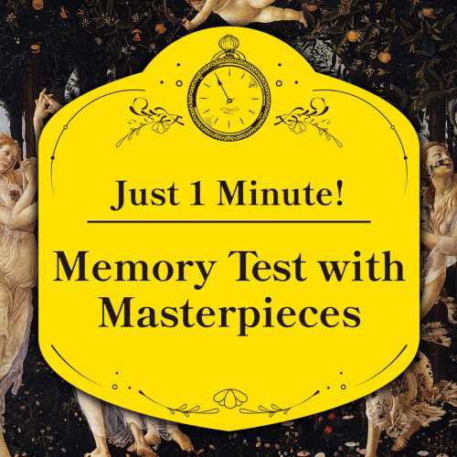 Just 1 Minute! Memory Test with Masterpieces cover