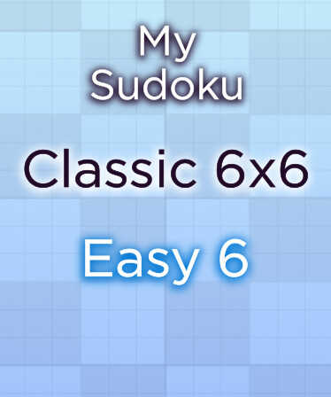 My Sudoku: Classic 6x6 Easy 6 cover