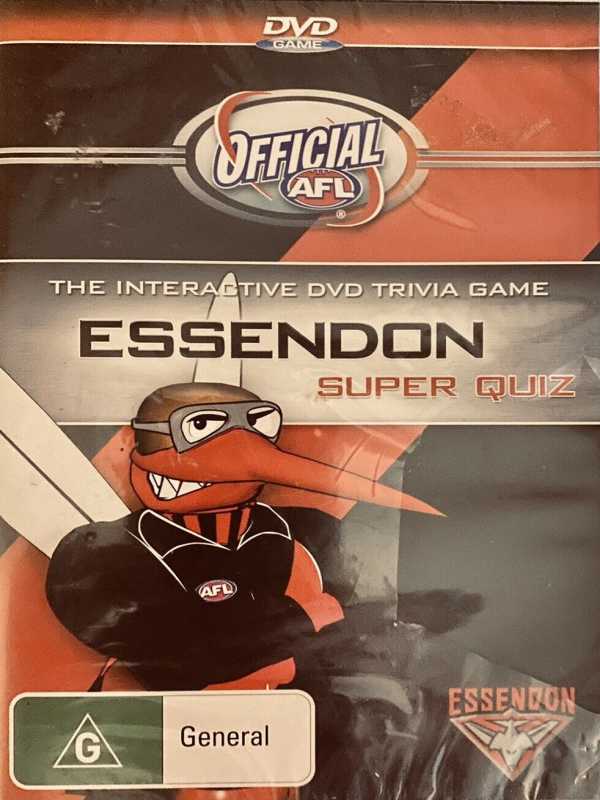 Official AFL: The Interactive DVD Trivia Game - Essendon Super Quiz cover