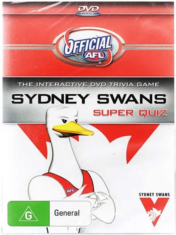 Official AFL: The Interactive DVD Trivia Game - Sydney Swans Super Quiz cover