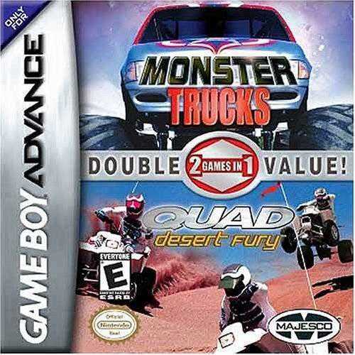 2 Games In 1: Monster Trucks & Quad Desert Fury cover