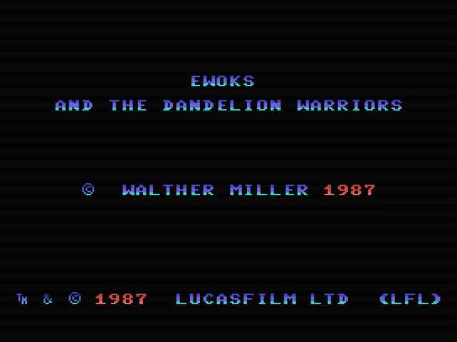 Ewoks and the Dandelion Warriors cover